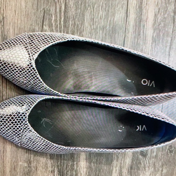 Vionic caballo Gunmetal pointed toe flats - Picture 2 of 5